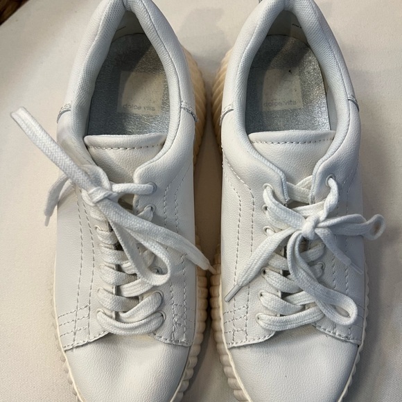 Dolce Vita White Sneakers - Picture 2 of 7
